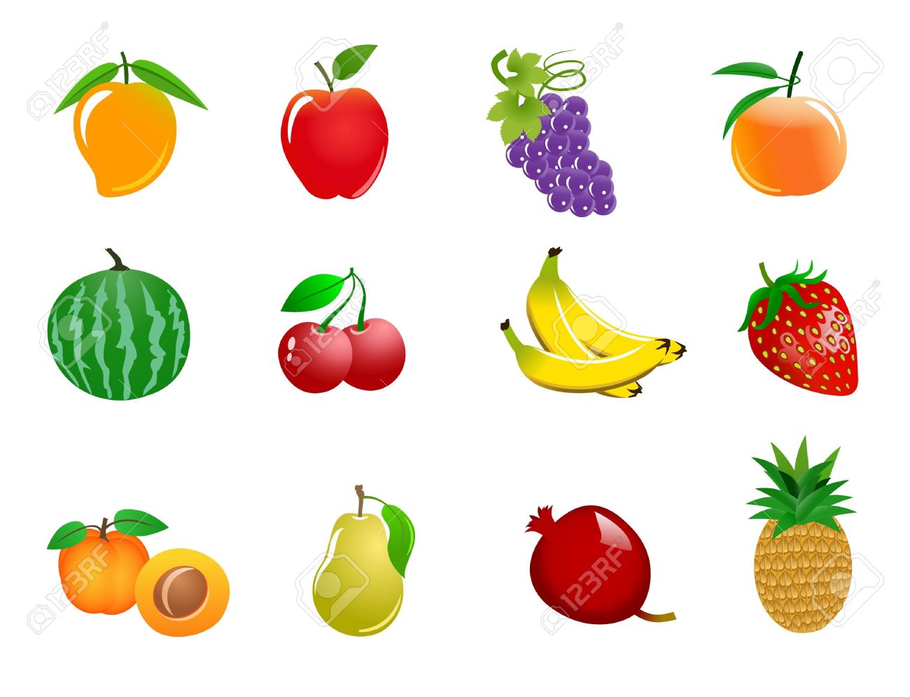 clipart of different fruits - photo #2