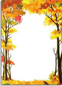 fall tree border clipart - Clipground