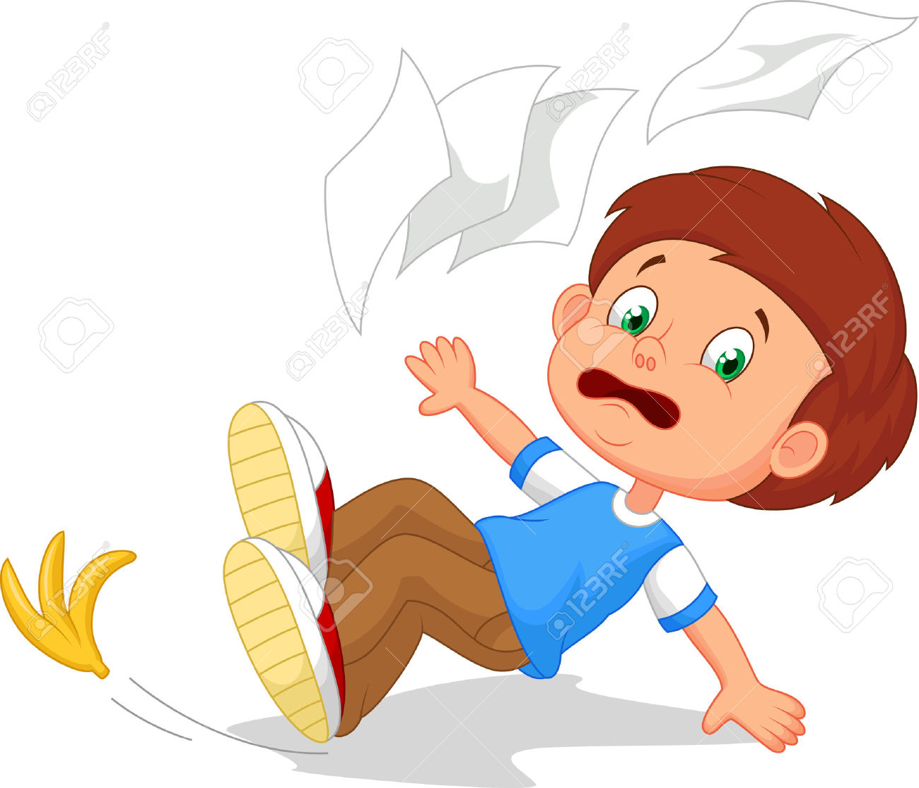 boy falling down clipart - Clipground