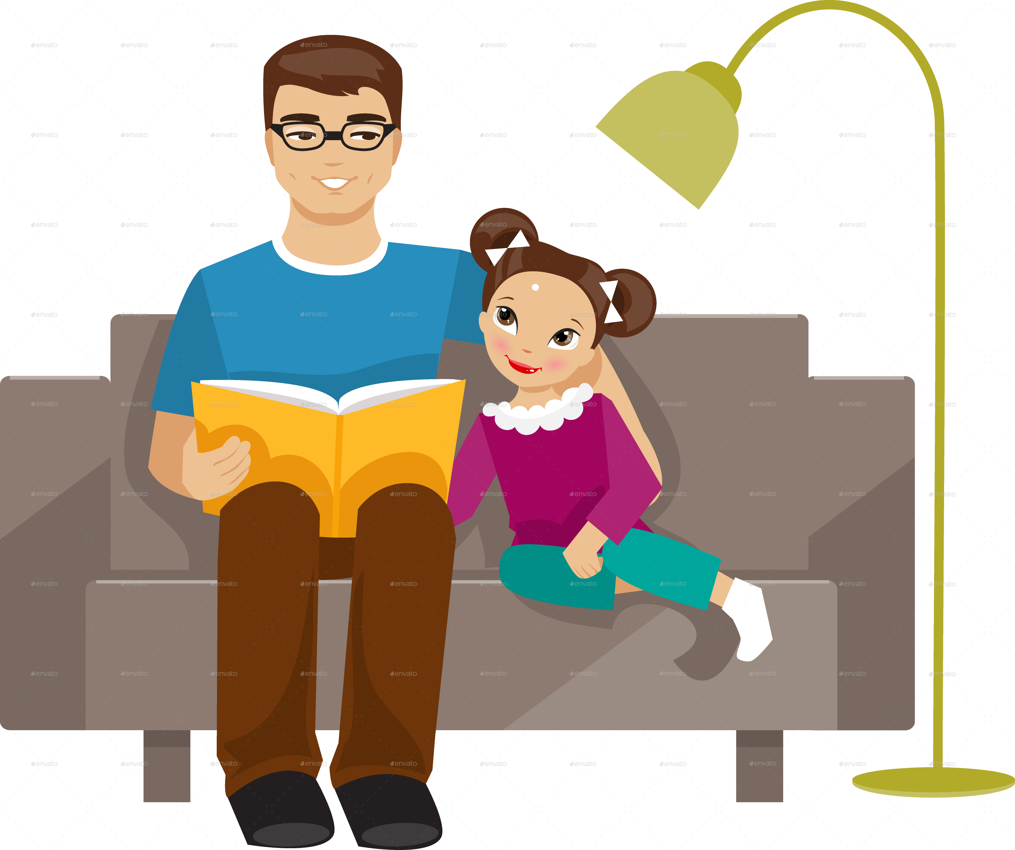 father wife daughter clipart - Clipground