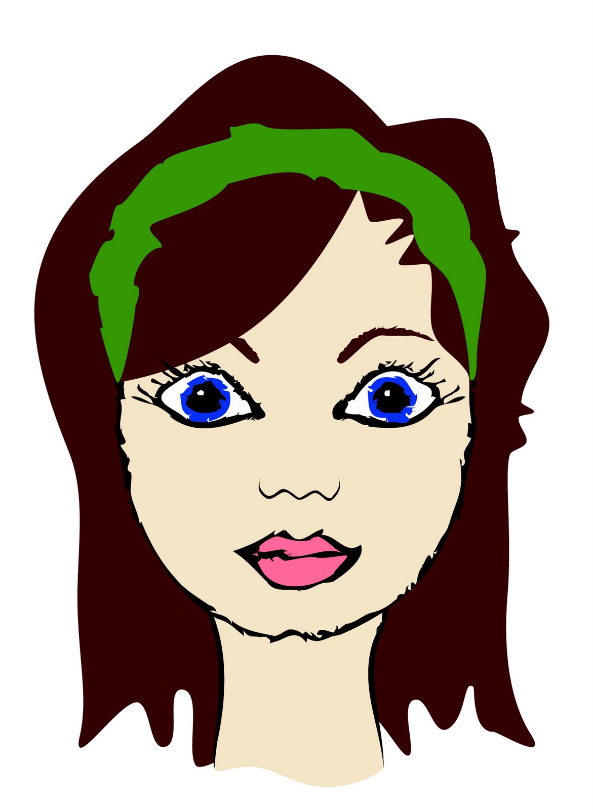 Female head clipart - Clipground