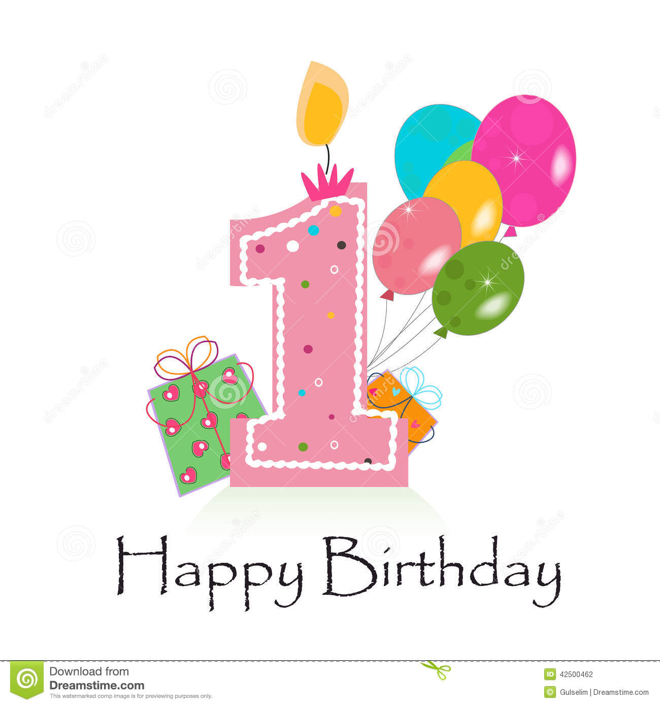 1St Birthday Card Printable