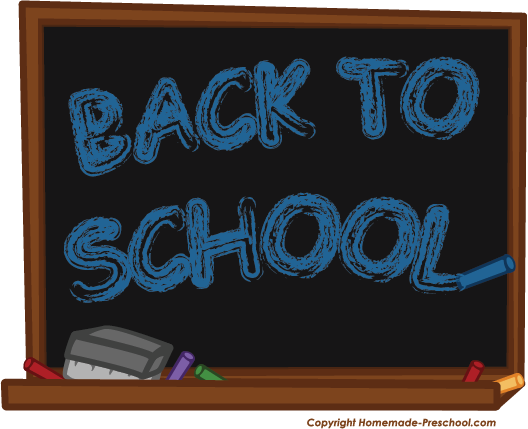 first day of school chalkboard clipart - Clipground