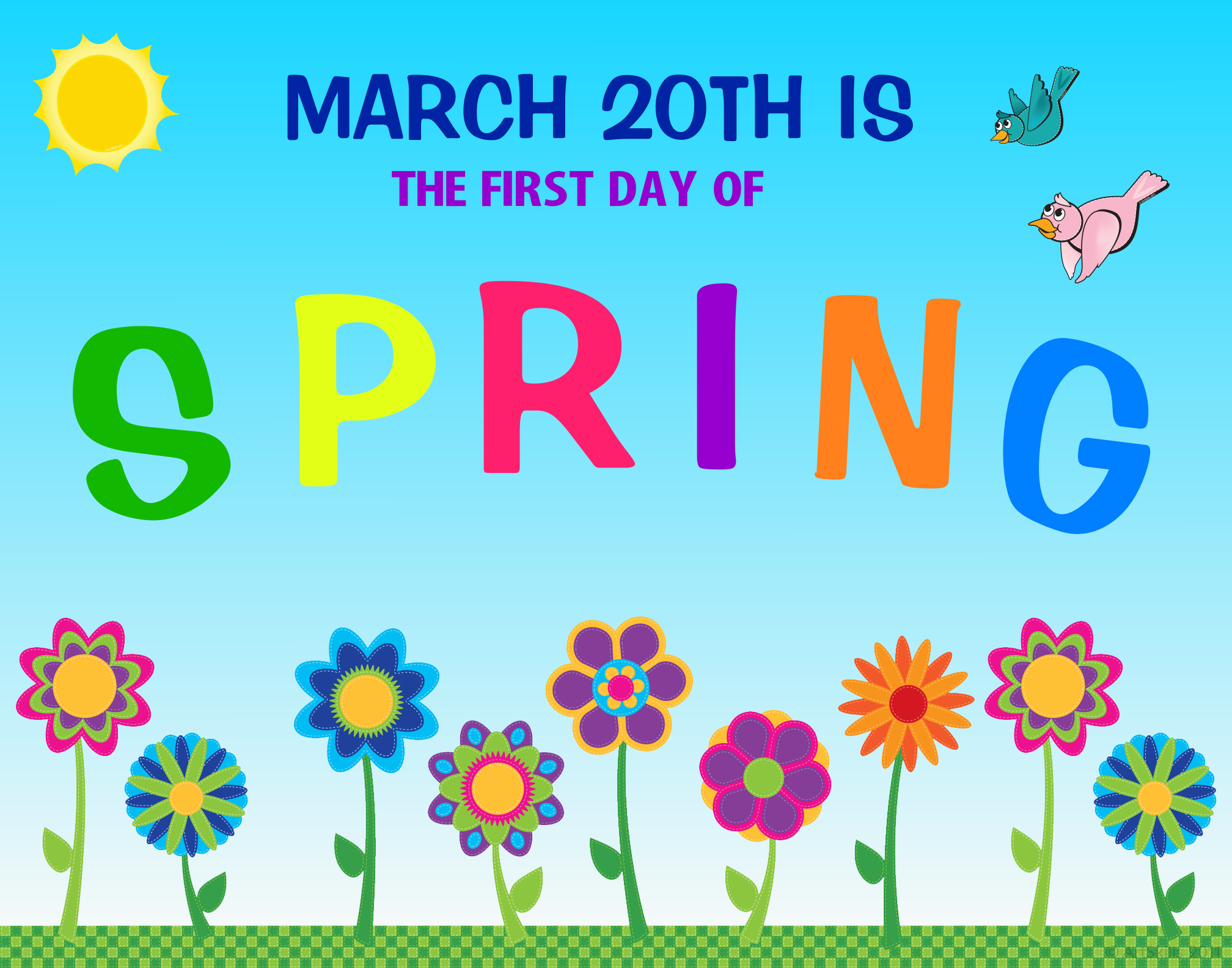 Happy First Day Of Spring 2024 Images For Kids Abbie Shanda