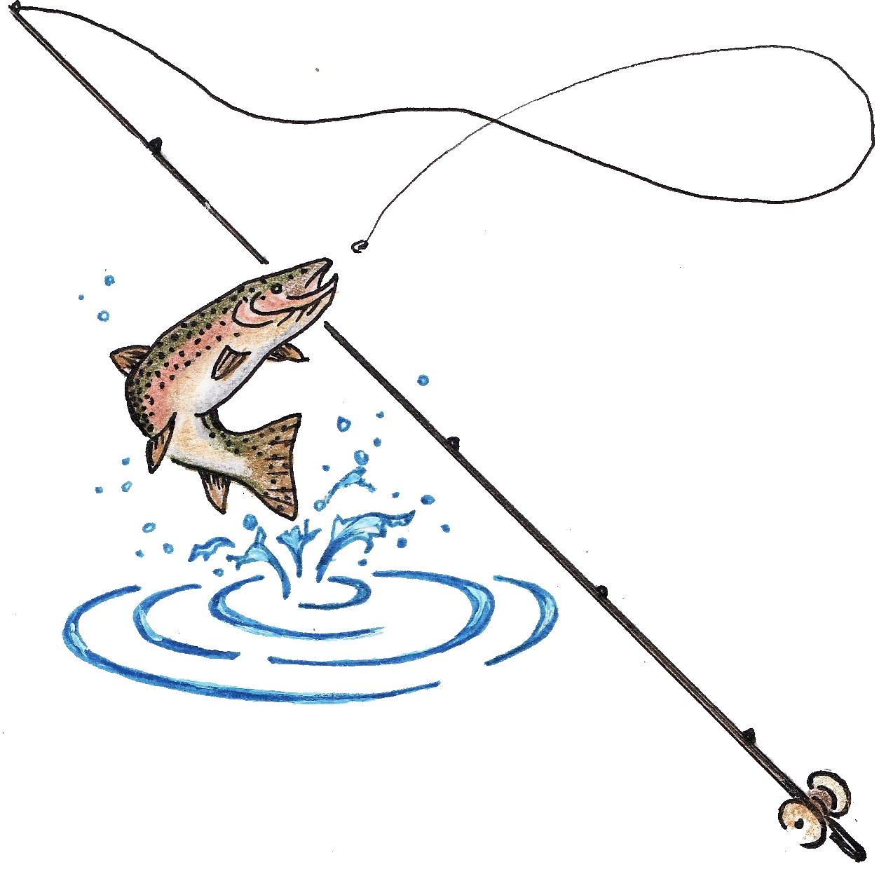 Fishing rods clipart - Clipground