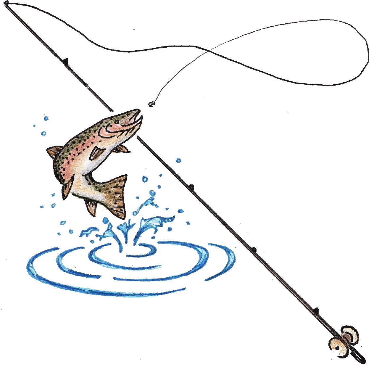 Download Fishing rods clipart - Clipground