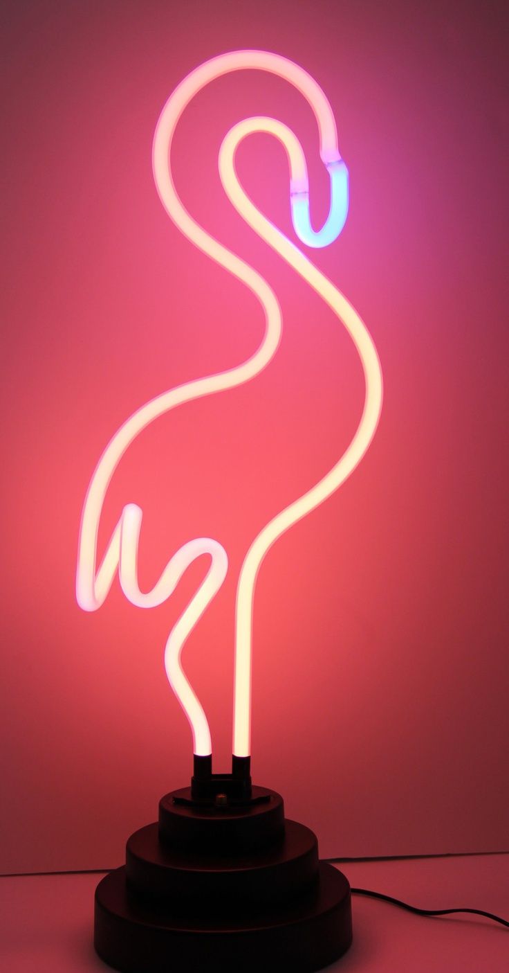 Flamingo neon clipart - Clipground