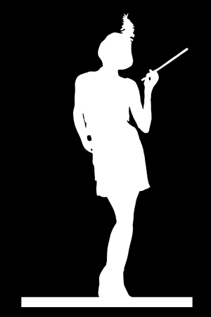 flapper silhouette pattern clipart - Clipground