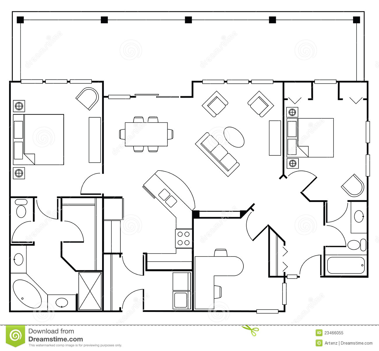 Floor plan clipart - Clipground