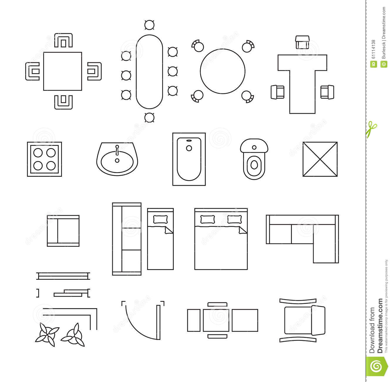 Floor Plan Symbols For Illustrator Floorplans Click