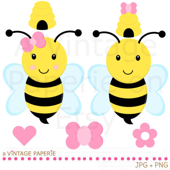 Floral bumble bee clipart - Clipground