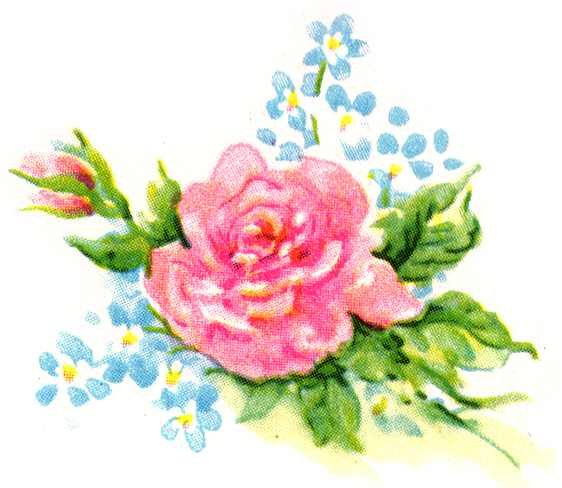 free victorian flower clip art - photo #37