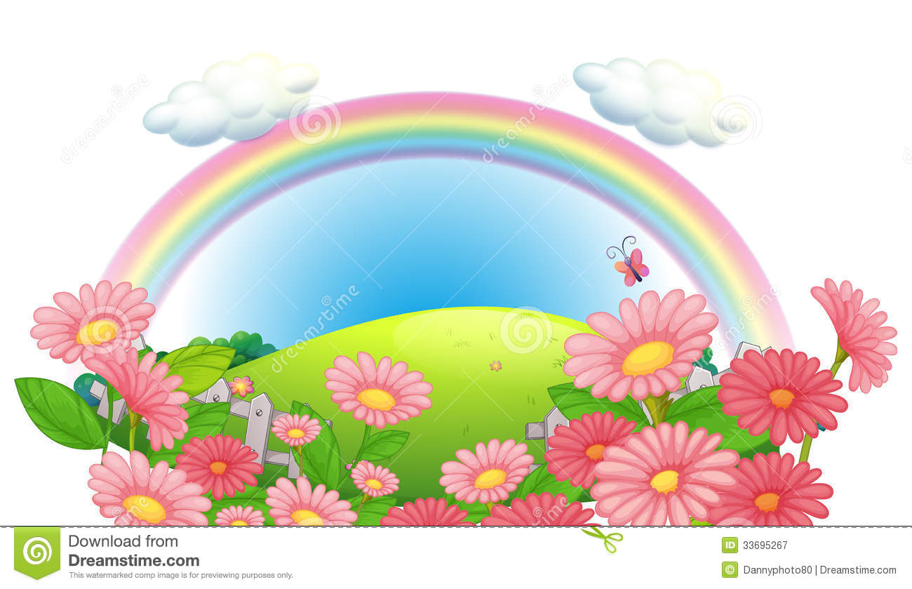 clipart of garden with flowers - photo #17