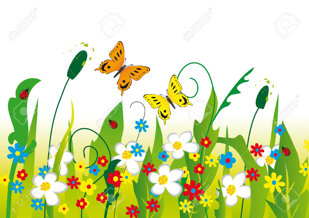 flower meadow clipart - photo #4