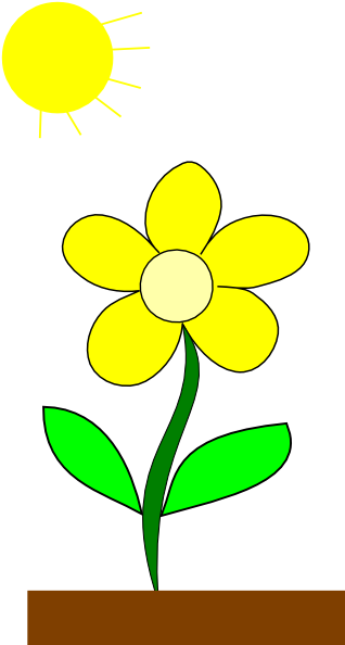 Flower on sunlight clipart - Clipground