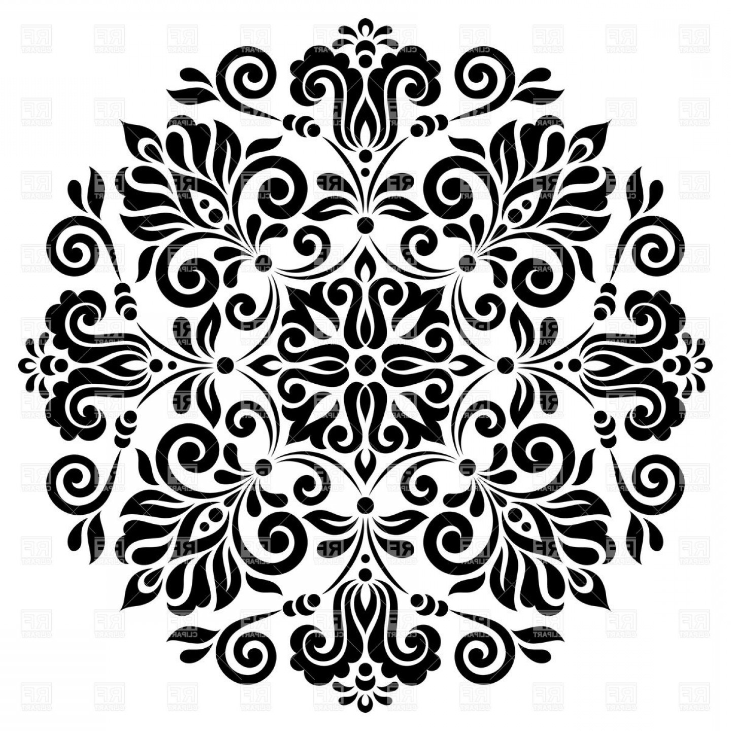 flower pattern clipart - Clipground