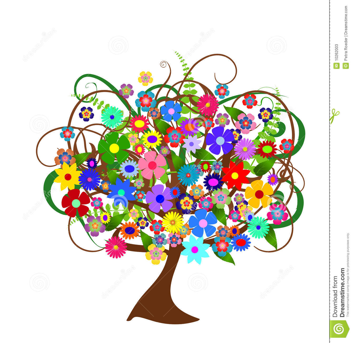 Flower tree clipart - Clipground
