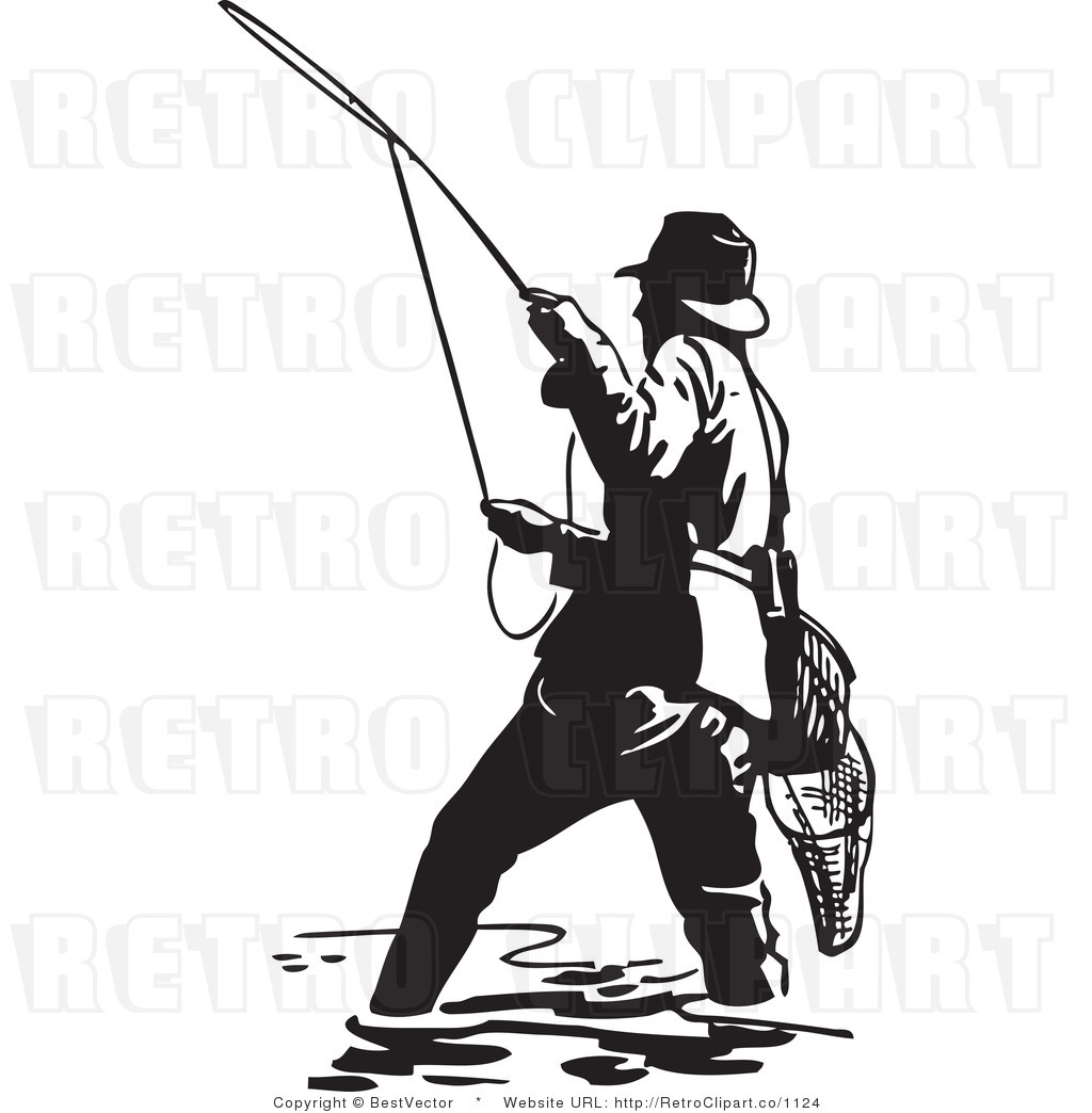Fly fishing clipart - Clipground