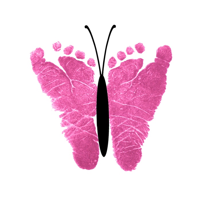 footprint butterfly clipart - Clipground