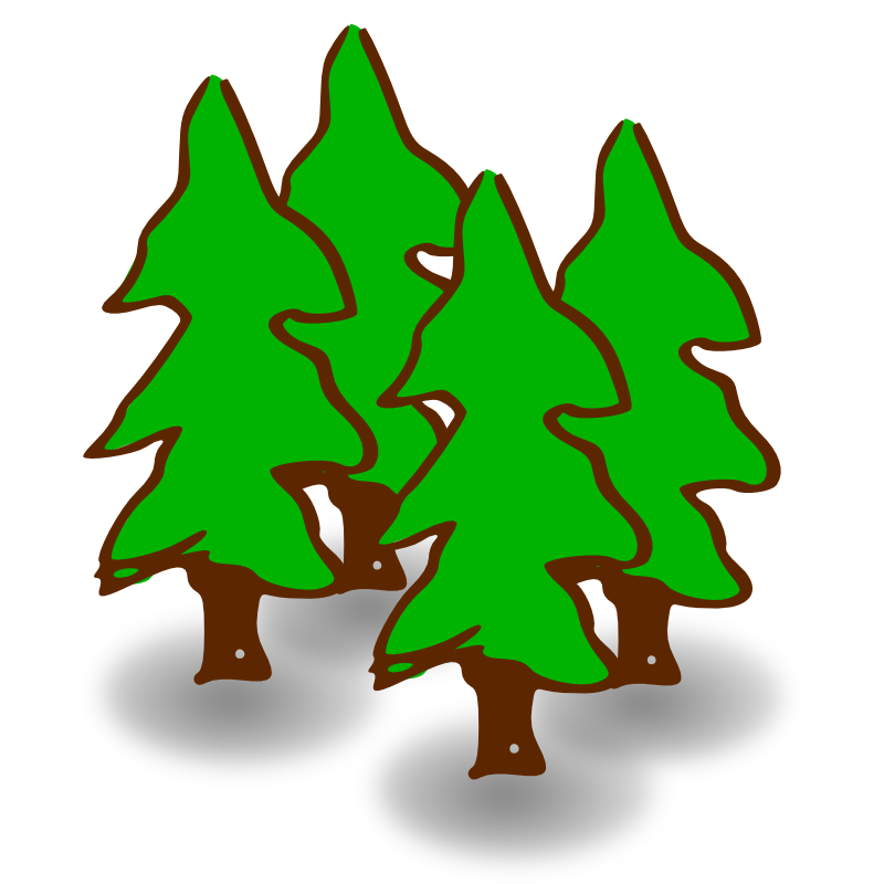 winter forest clipart - photo #43