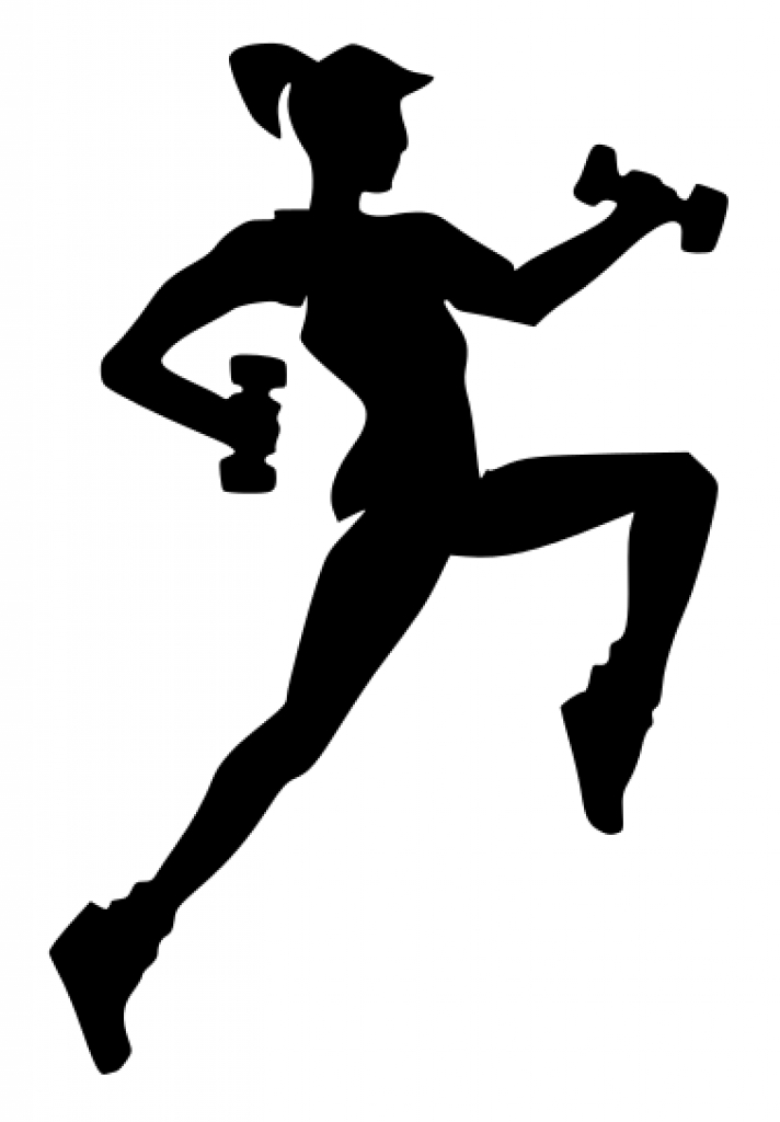 free black and white fitness clipart - Clipground