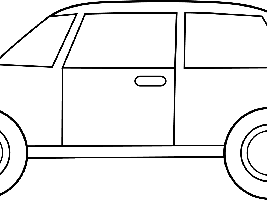 free black and white clipart of cars - photo #2