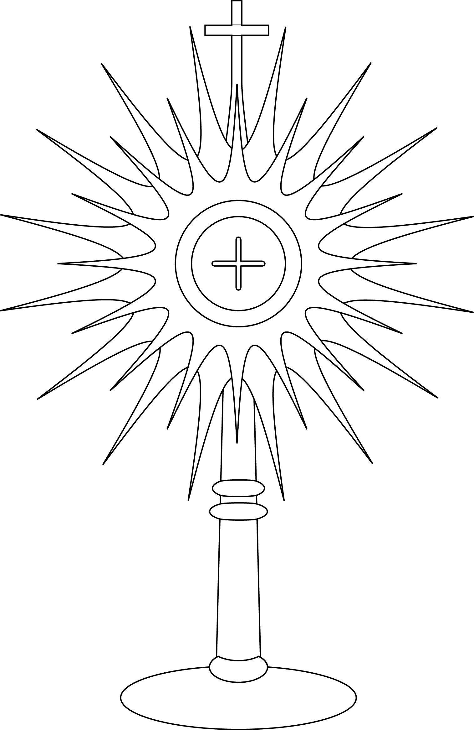 free catholic clip art monstrance - Clipground