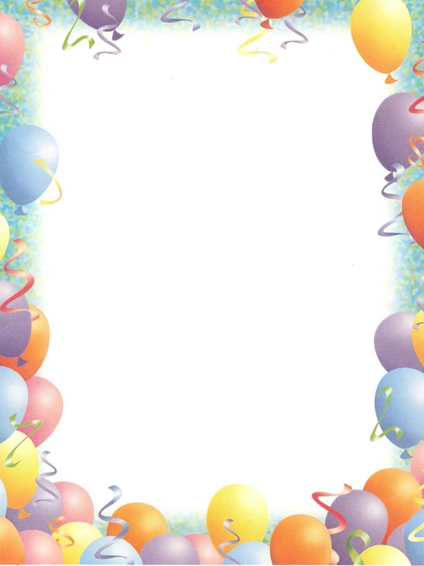 Free Printable Birthday Border Paper - Get What You Need For Free