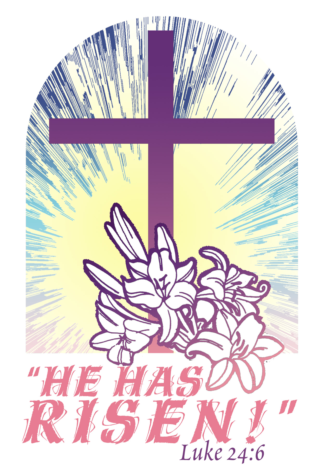 free clipart for happy easter with a cross - Clipground