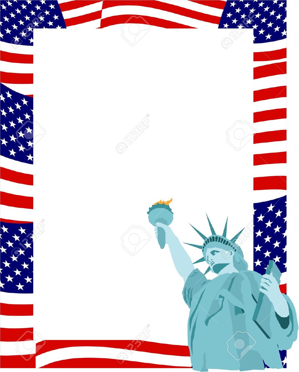clipart american flag border - photo #37