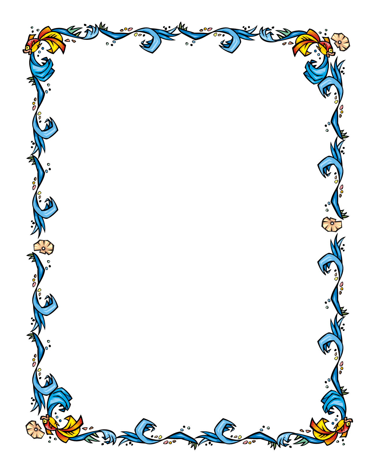 Flower Border Template Word