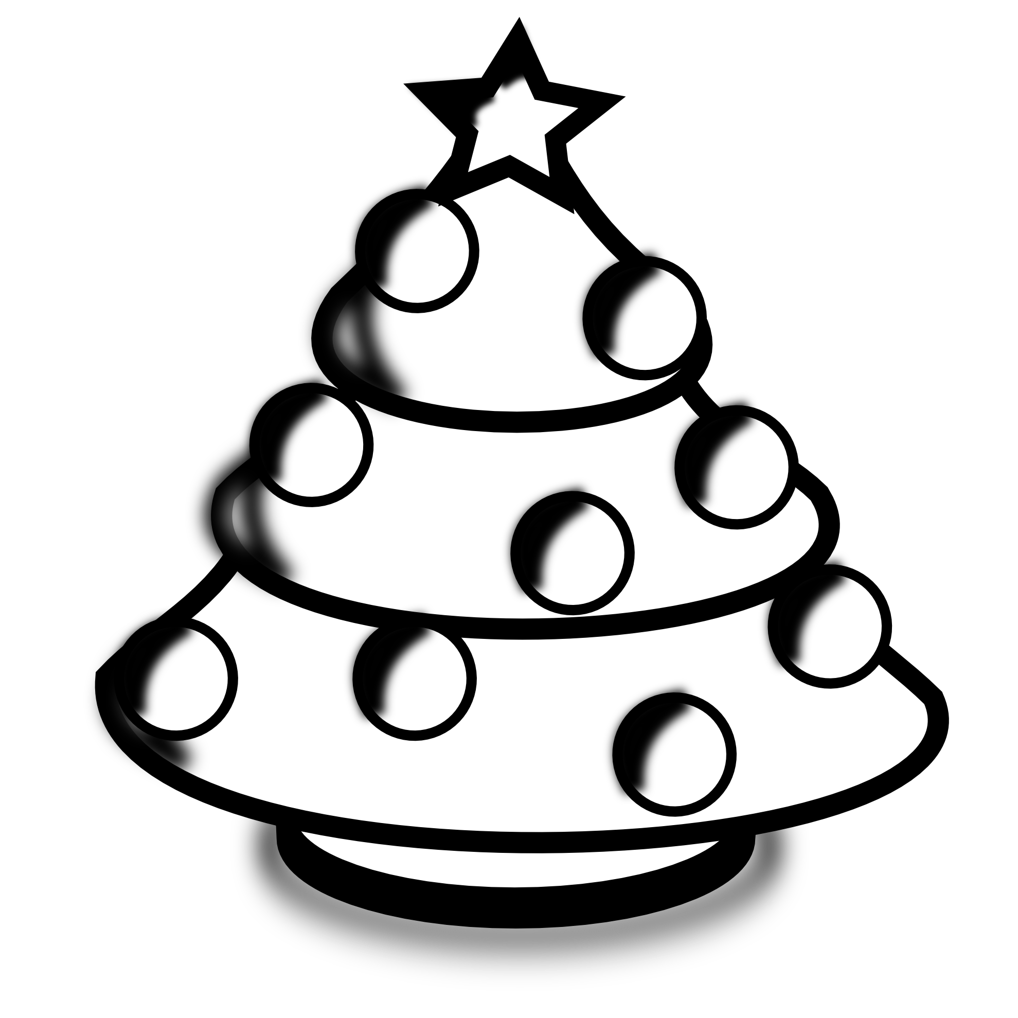 Free Printable Christmas Clip Art Black And White