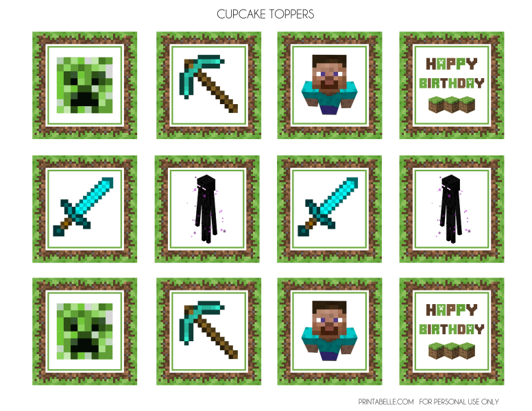 Free Minecraft Printables Invitations