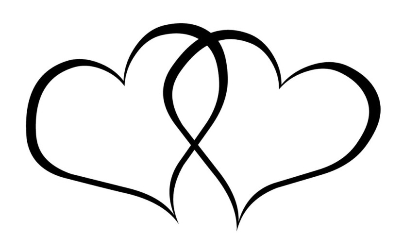 free wedding clipart black and white bells and hearts ...
 Wedding Bells Vector Black And White