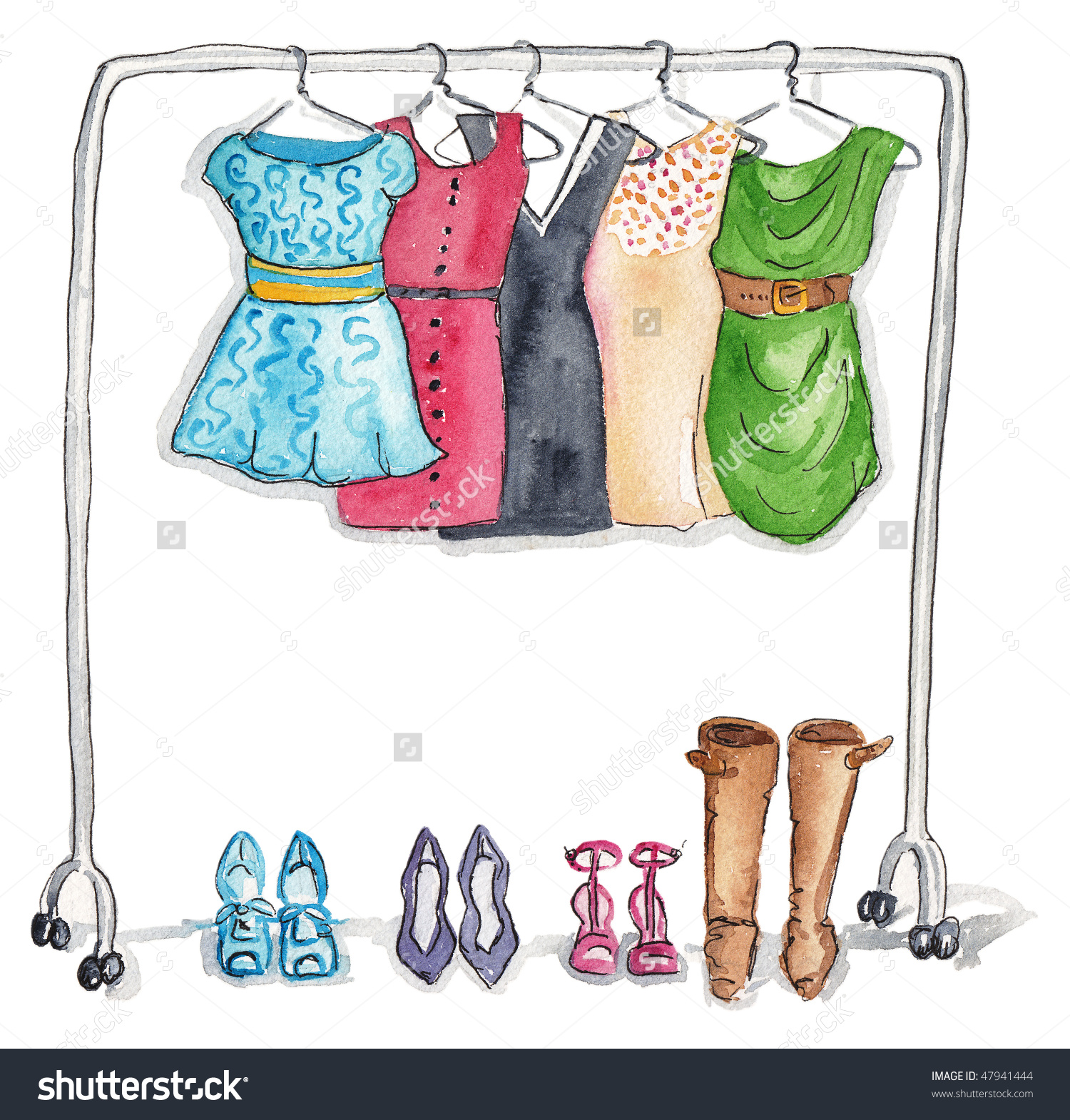 clipart clothes rack - photo #48