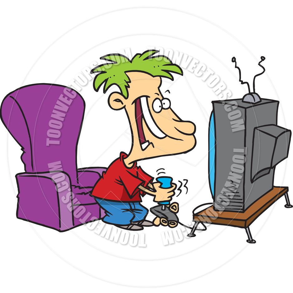 girl playing video games clipart - photo #8