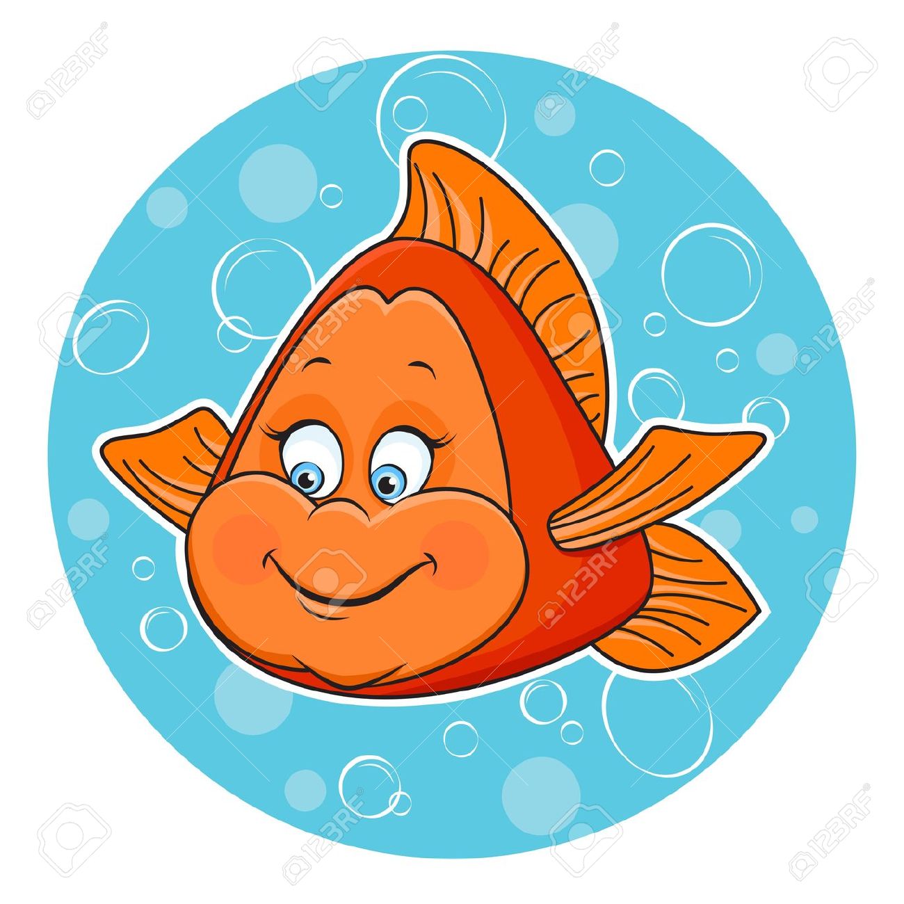 clipart of fish in water - photo #4