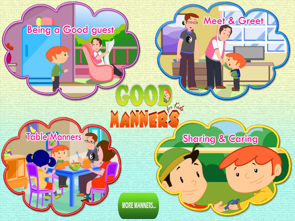 Good Manners For Children Clipart Clipground