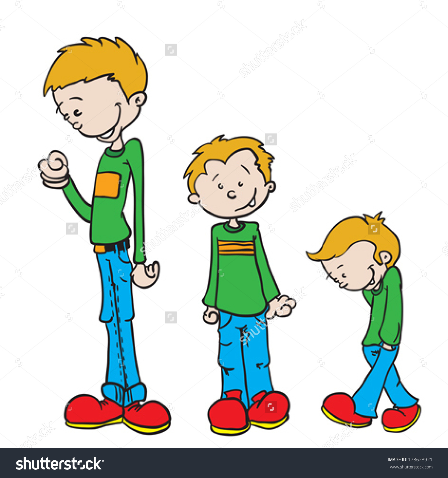 short and timid boy clipart - Clipground