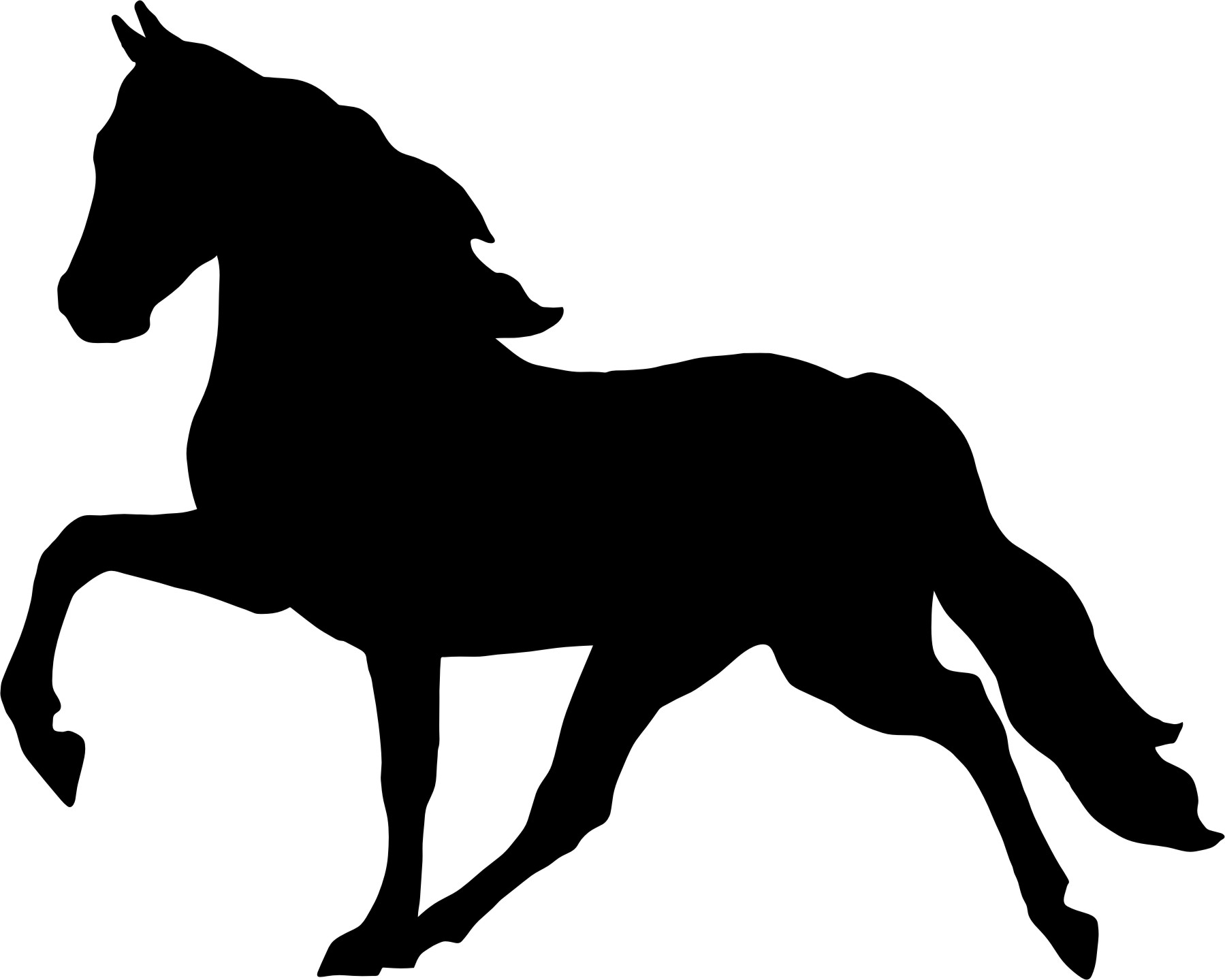 clipart silhouette horse - Clipground