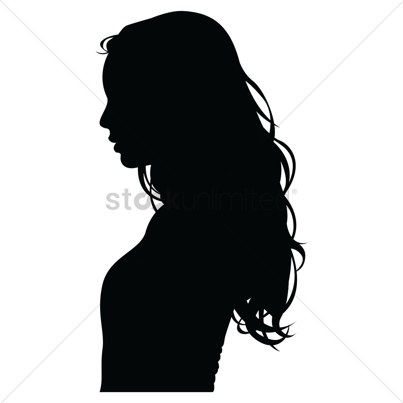 Half profile clipart - Clipground