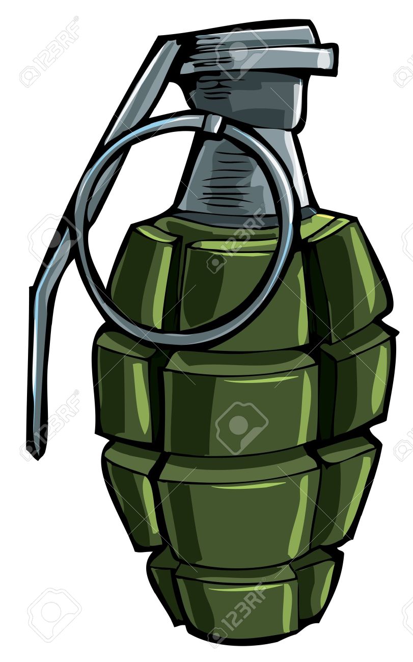 Hand grenade clipart - Clipground