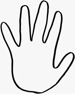handprint outline clipart - Clipground