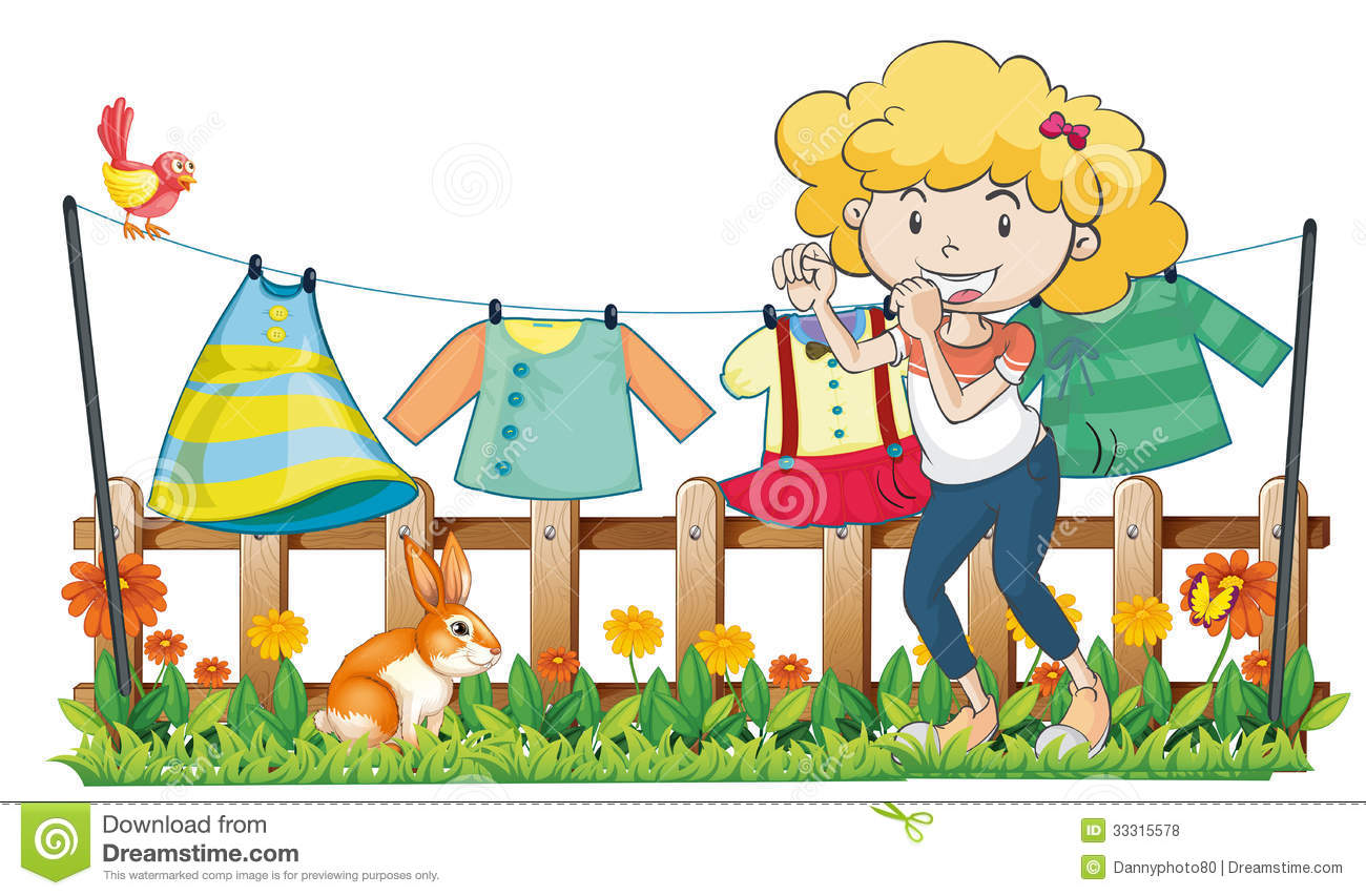 Hang laundry clipart - Clipground