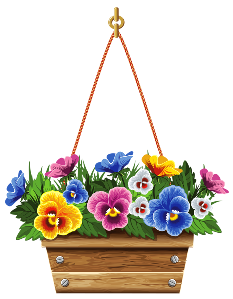 free clip art flower baskets - photo #46