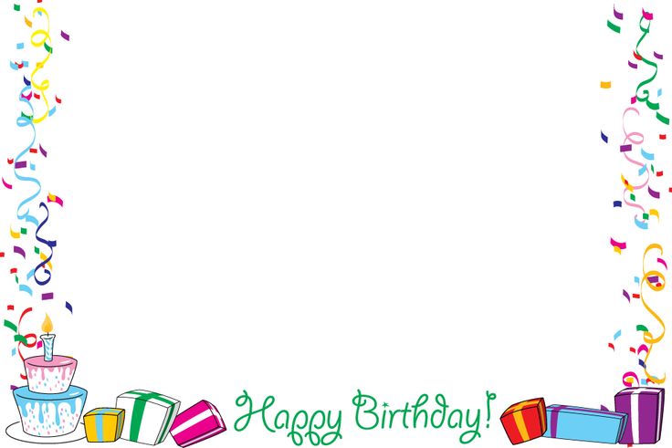 happy birthday frame clipart - Clipground