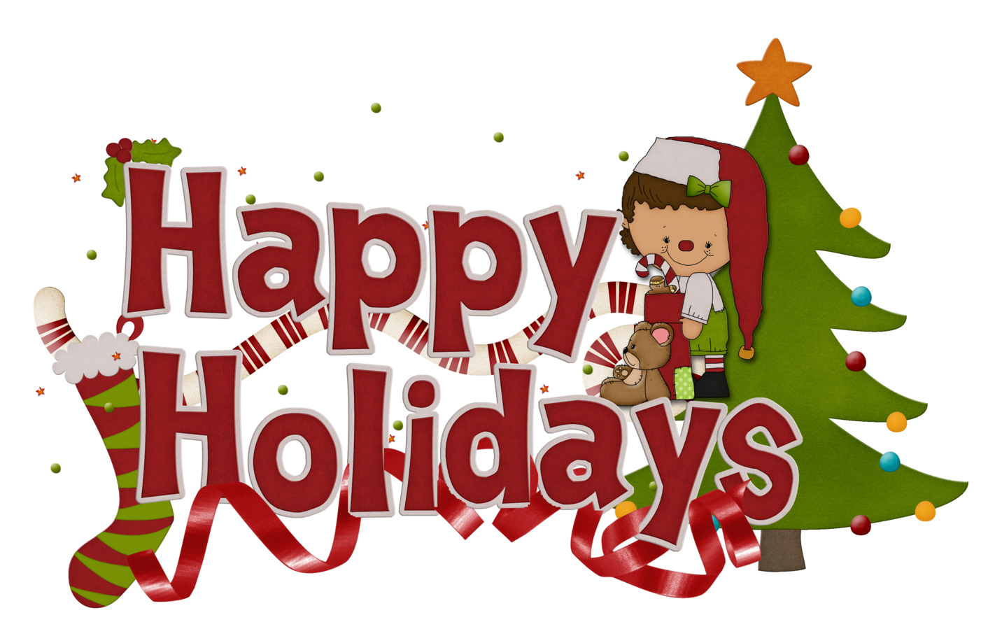 Happy holidays clipart Clipground