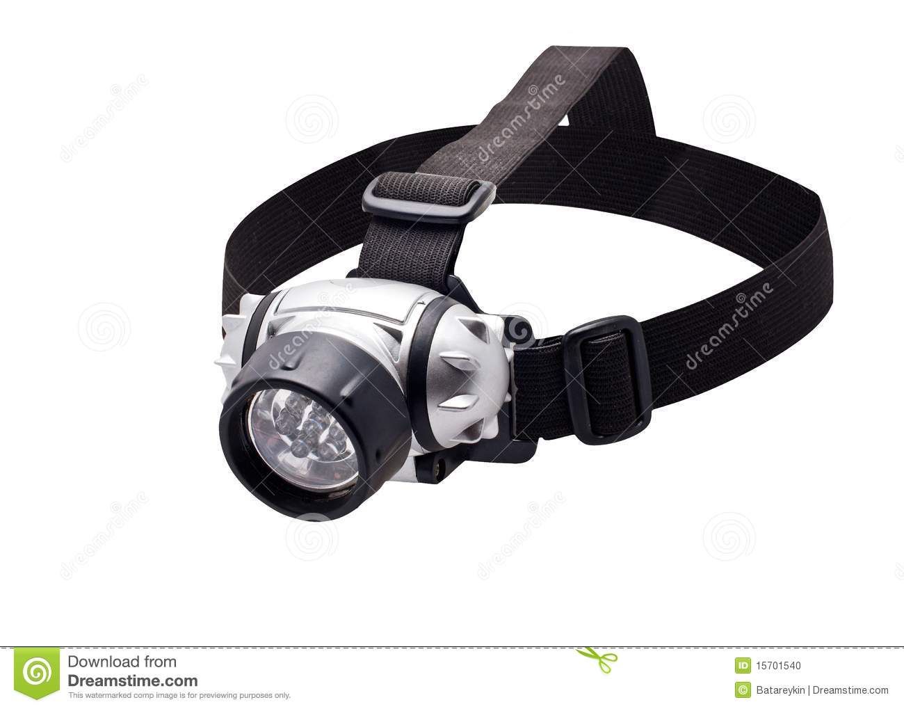 Headlamp Flashlight Stock Photo. Headlamp Flashlight Stock Photo.