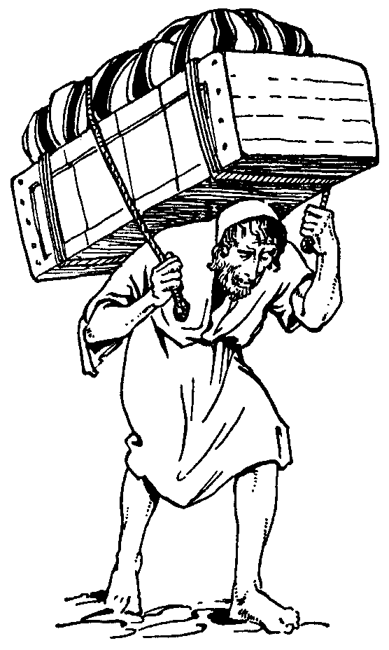 clipart man carrying heavy load - photo #8