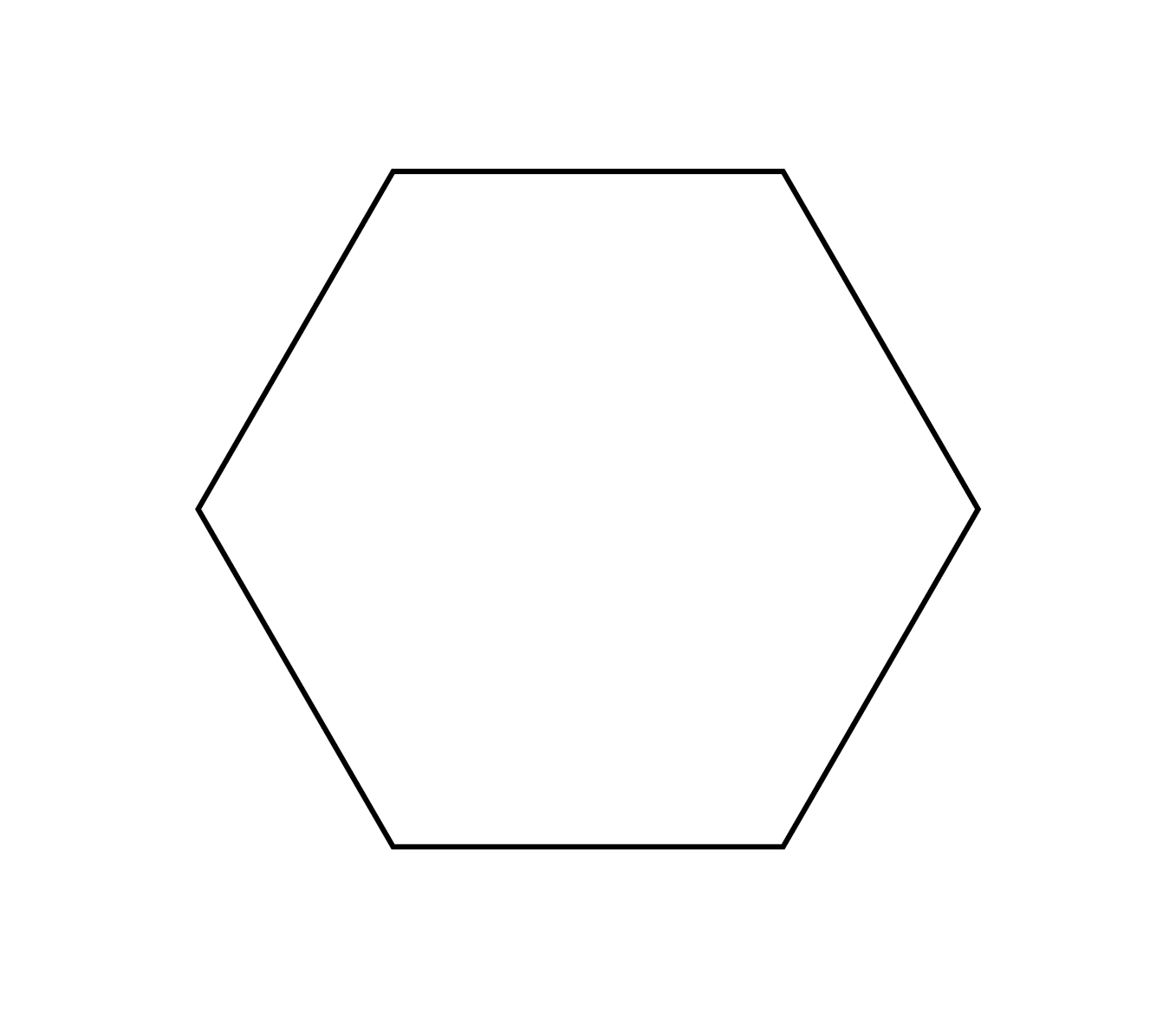 hexagon shape drawing